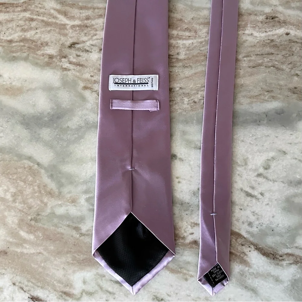 100% Silk Lilac Purple Dress Tie  - Formal Homecoming Wedding Guest